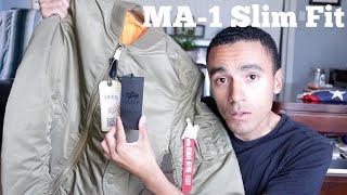 Alpha Industries MA-1 Slim Fit Bomber Jacket || Unboxing