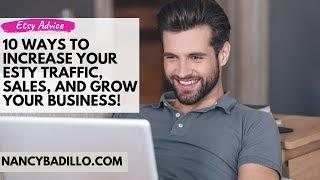 How To Increase Etsy Sales, Etsy Traffic, Etsy 2019 | Nancy Badillo