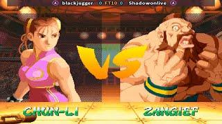 Fightcade  Street Fighter Alpha 2  Blackjugger  Vs Shadowonlive  FT10 