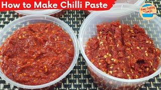 How to Make Red Chilli Paste from Dried Chillies