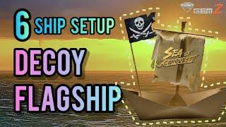 Decoy Flagship Build 6 Ship Sea of Conquest - GemZ