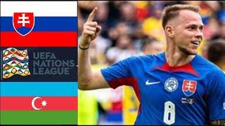 Slovakia vs Azerbaijan 2-0 Highlights | UEFA Nations League Group Match 2024