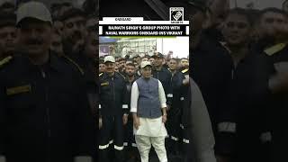 Raksha Mantri Rajnath Singh’s group photo with Naval Warriors Onboard INS Vikrant