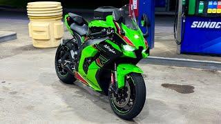 FIRST RIDE on the Ninja ZX10R to a MEET!! This Bike is WAY TOO FAST