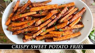 Crispy Sweet Potato Fries | The Secret to the BEST Fried Sweet Potatoes