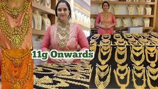 Step/ Layer Gold Necklace Haram | Light Weight to Grand Choker, Necklace, Haram Wedding Sets | NSK