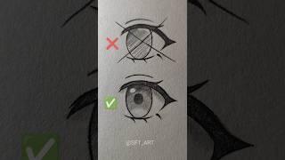 How to draw anime eyes #art #howtodraw #drawing #sketch #shorts