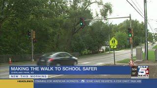 Crosswalk increases safety for kids walking to school in Overland Park