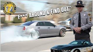 Hellcat Chrysler 300 F***S w/ WRONG North Carolina State Police & Suffers SERIOUS FELONY!