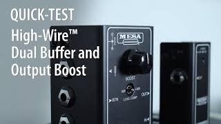 Mesa Boogie High-Wire Buffer & Output Boost demo by Daniel Fries @mesaboogie @ernieballinc