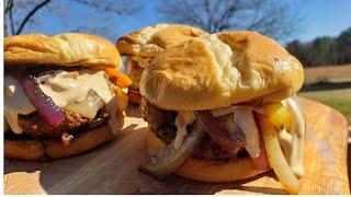 Fiesta Burger on the Blackstone Griddle