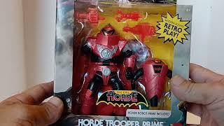 MASTERS OF THE UNIVERSE ORIGINS HORDE TROOPER PRIME! 1ST LOOK! OPEN BOX REVIEW W/HOVER ROBOT!