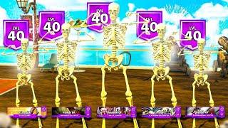 5 LEVEL 40 SKELETONS TAKEOVER THE PARK (WE BROKE THE GAME)