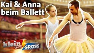 Kai als Primaballerina? Anna (11) nimmt Kai Pflaume mit zur Ballettstunde | Klein gegen Groß