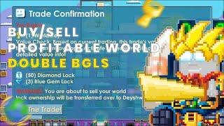 350DLS  PROFIT (ONLY TRADING!) GrowTopia Buy/Sell Profitable World 2024!