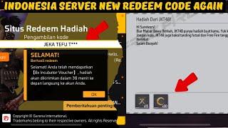 Indonesia server new redeem code again || ff indonesia server new event today