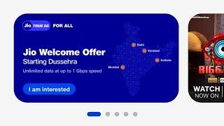 JIO 5G Welcome offer in Kolkata Live now || Jio 5G পরিষেবা চালু হলো কলকাতাতে