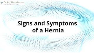 Signs and Symptoms of a Hernia