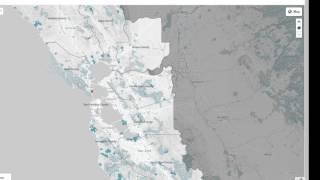 Map of conservation areas in the San Francisco Bay Area