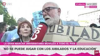 "Los jóvenes vienen los miércoles a acompañarnos así que nosotros vinimos a acompañarlos a ellos"