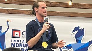 Cole Hocker watching his own 2024 Olympic 1500m Gold Medal RACE + Interview