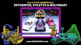 Kenner M.A.S.K Toy Commercial: Detonator, Stiletto & Wolfbeast (German)