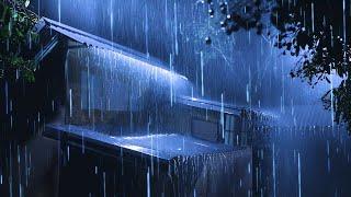 Relieve Stress to Fall Asleep Fast with Powerful Rain,Heavy Thunder Sounds on Metal Roof at Night #3