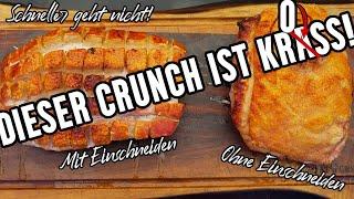 Die 2 knusprigsten, schnellsten & saftigsten Krustenbraten Grillrezepte! Schweinebraten grillen