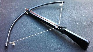 The Best homemade crossbow you'll ever find, Goes through plywood