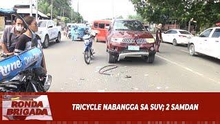 Tricycle nabangga sa suv; 2 samdan!