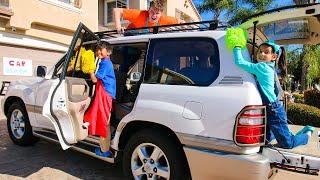 Ellie Ben & Charlotte’s Crazy Car Clean-Up Adventure!