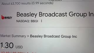  Beasley Broadcast Group BBGI Stock Trading Facts 