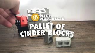 Mini Materials Pallet of Mini Cinder Blocks