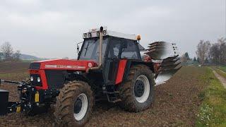 Zetor ZTS 16145 + Kuhn Multimaster. Straight pipe. BLOW OFF Turbo & Engine Sound. plowing, orba