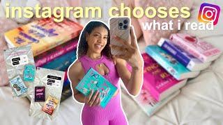 instagram chooses the books i read for a week!  *spoiler free reading vlog*