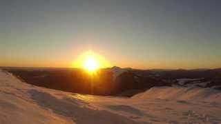 Zachód i wschód słońca - timelapse - Połonina Wetlińska, Bieszczady 2015