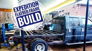 E2 | Custom Expedition Overland Flatbed Camper Build | Flatbed Frame Build | Ford F350