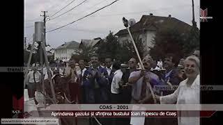 COAȘ-MM (2001) - Aprinderea gazului și sfințirea bustului Ioan Popescu de Coaș