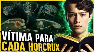 QUEM FORAM AS VÍTIMAS DE CADA HORCRUX DE VOLDEMORT E QUAL A ORDEM QUE FORAM FEITAS?