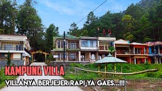 Full berjejer villa di kampung ini, kampung indah di lereng lawu...