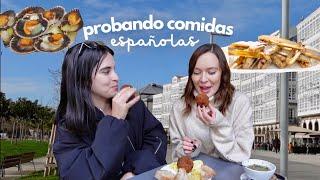 Probando tapas ESPAÑOLAS y comida GALLEGA con @AnitaMateu en A Coruña, Galicia