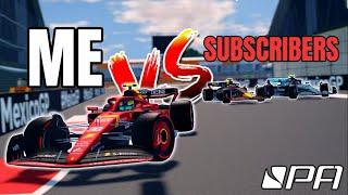 Racing Against MY SUBSCRIBERS in Formula Apex!