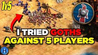 Pro Goes Goths vs 5 Players | AoE2