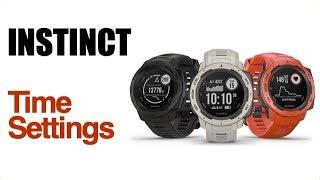 Garmin Instinct - How To Adjust Time Settings