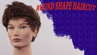 HOW TO CUT ROUND SHAPE HAIRCUT STEP BY STEP TUTORIAL,SHORT HAIRCUT DIFFERENT TECHNIQUE #ROUNDSHAPE