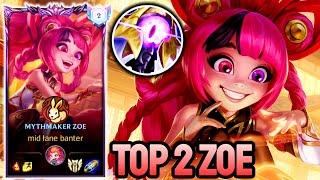 WILD RIFT ZOE - TOP 2 ZOE GAMEPLAY - EX SOVEREIGN RANKED