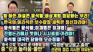 뭘 하든 어설픈 윤석열, 비상계엄 정당화는 무리!/한국의 어리석은 보수참칭세력은 정신차려야!/윤석열은 윤석열, 이재명은 이재명!/진영논리에서 벗어나 시시비비 가려야!