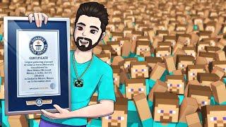 ¡Rompimos un RECORD MUNDIAL de STEVES! #Minecraft