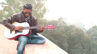 Musafir guitar cover sung by Manav Verma