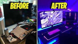 Transforming my MESSY gaming setup INTO my DREAM gaming setup!